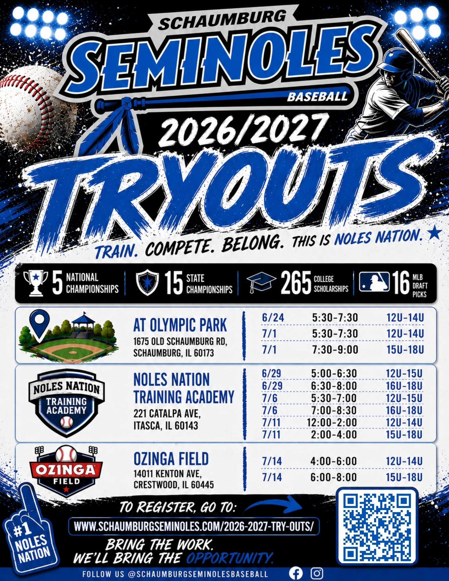 2026/2027 tryouts for the seminoles